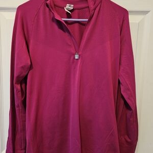 Champion Women's Pink Quarter-Zip Blouse
